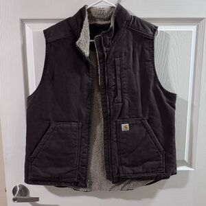 Women’s Carhartt Sherpa/canvas vest